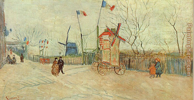 Holiday at Montmartre painting - Vincent van Gogh Holiday at Montmartre art painting